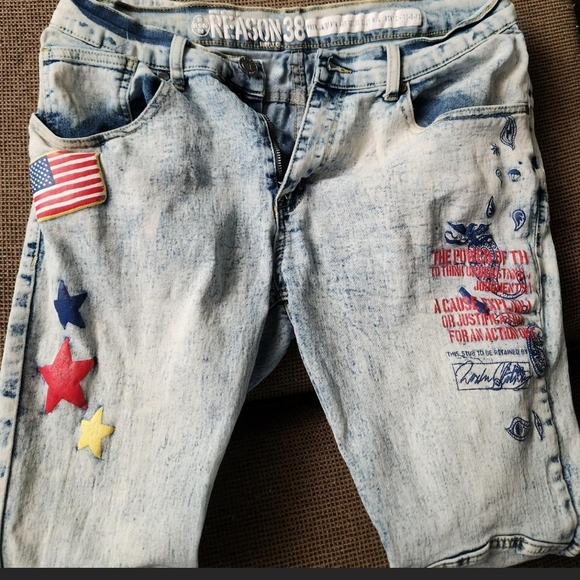 Reason Light Blue Denim Jeans - Picture 1 of 8